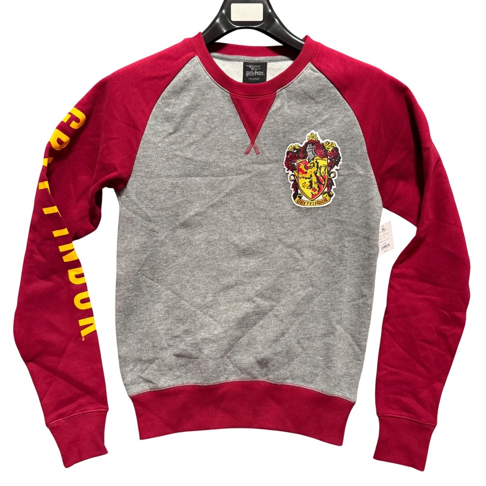 Harry Potter Gryffindor Raglan Sweatshirt Gray XS Universal Studios